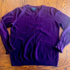 Women’s Banana Republic flipucci Wool Sweater with Ruffles at Cuffs Size Large